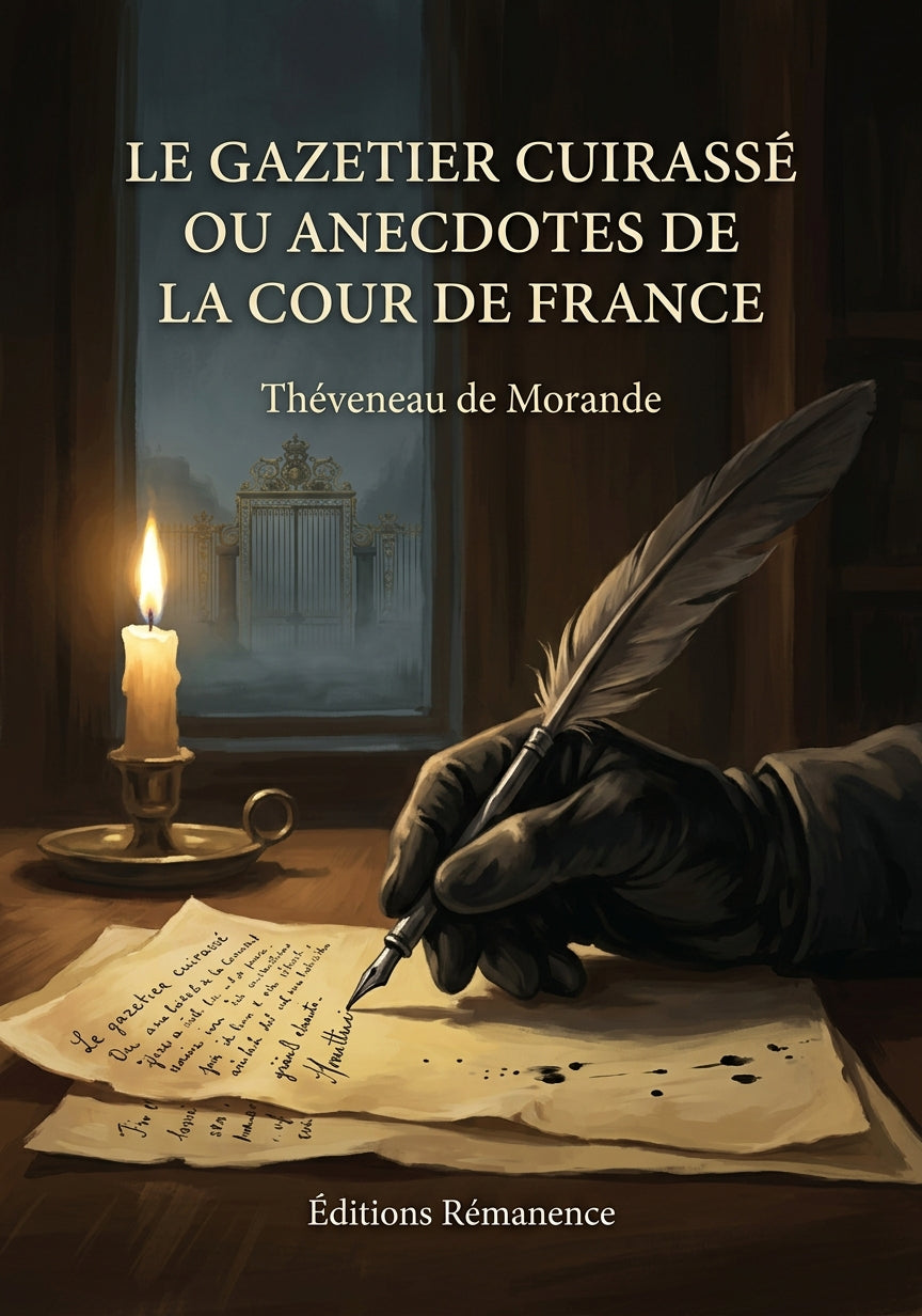 Livre Le Gazetier Cuirassé ou Anecdotes de la Cour de France par Théveneau de Morande - Couverture - Editions Remanence