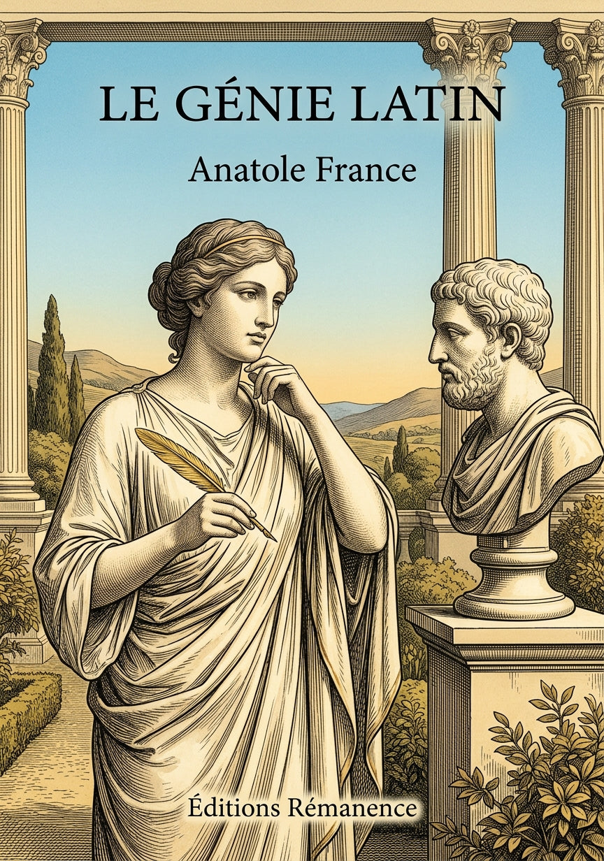 Livre Le Génie latin par Anatole France - Couverture - Editions Remanence