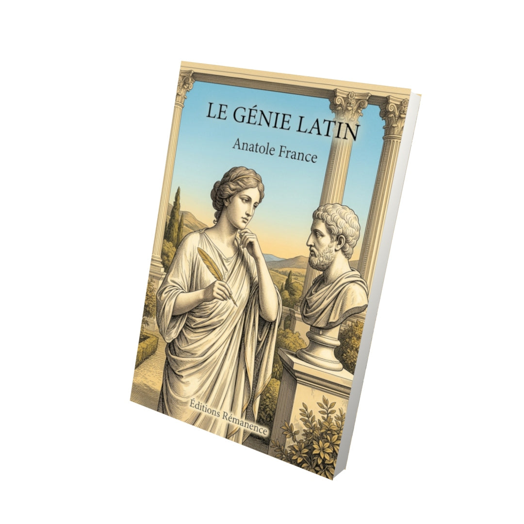 Livre Le Génie latin par Anatole France - Vue 3D - Editions Remanence