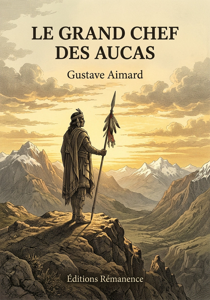 Livre Le Grand Chef des Aucas par Gustave Aimard - Couverture - Editions Remanence