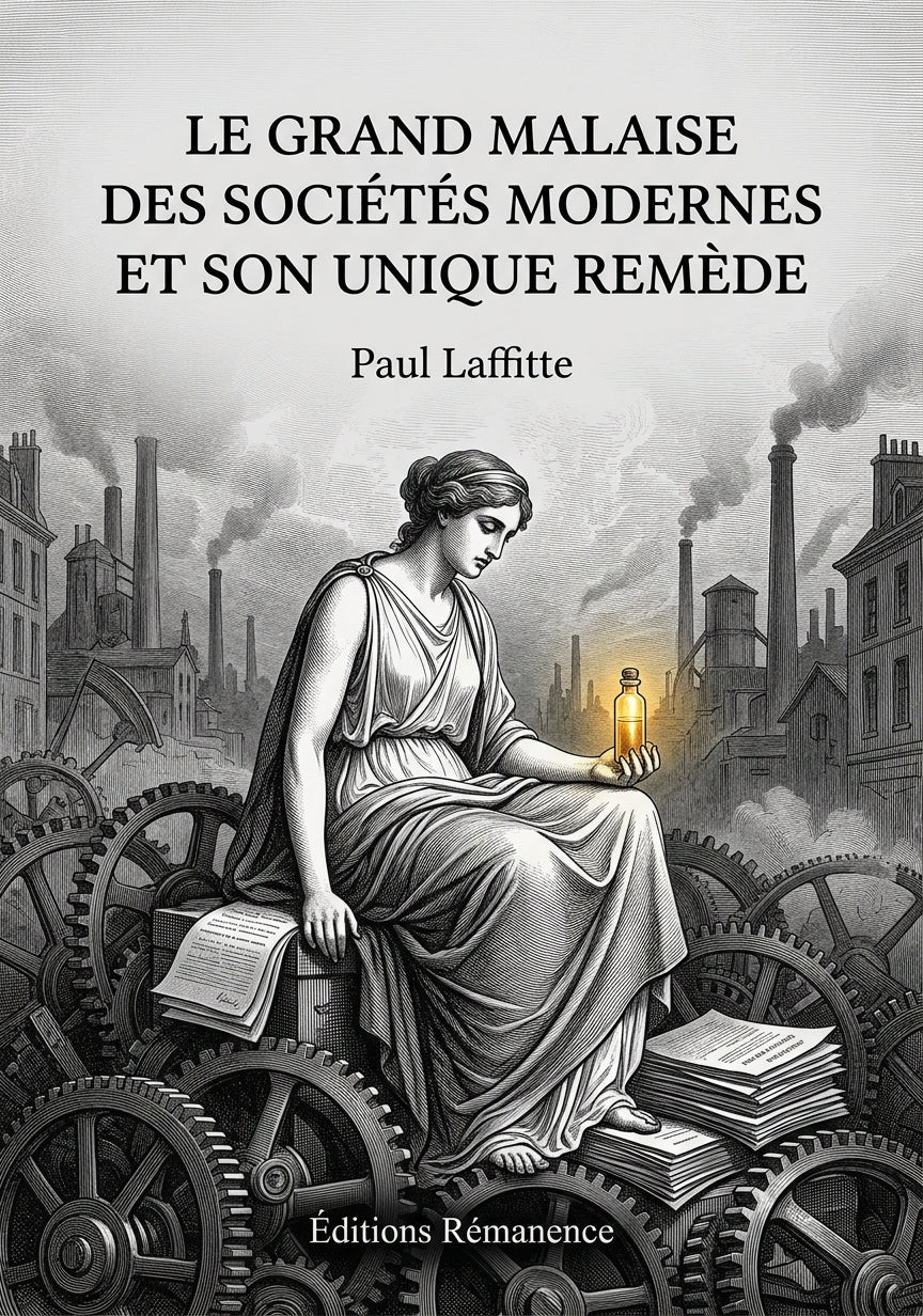 Livre Le Grand Malaise des sociétés modernes et son unique remède par Paul Laffitte - Couverture - Editions Remanence