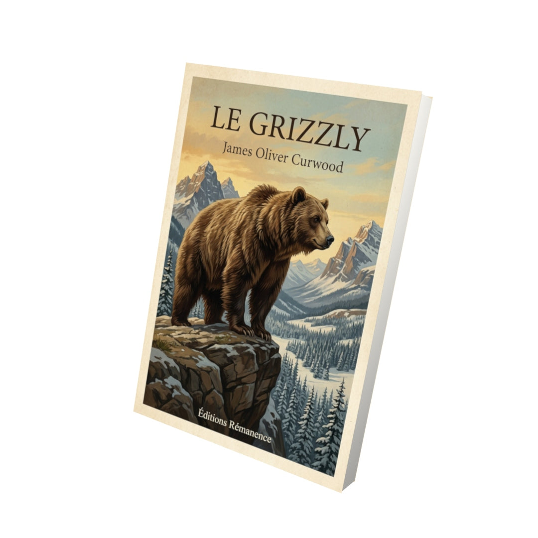 Livre Le grizzly - James Oliver Curwood - Vue 3D - Editions Remanence