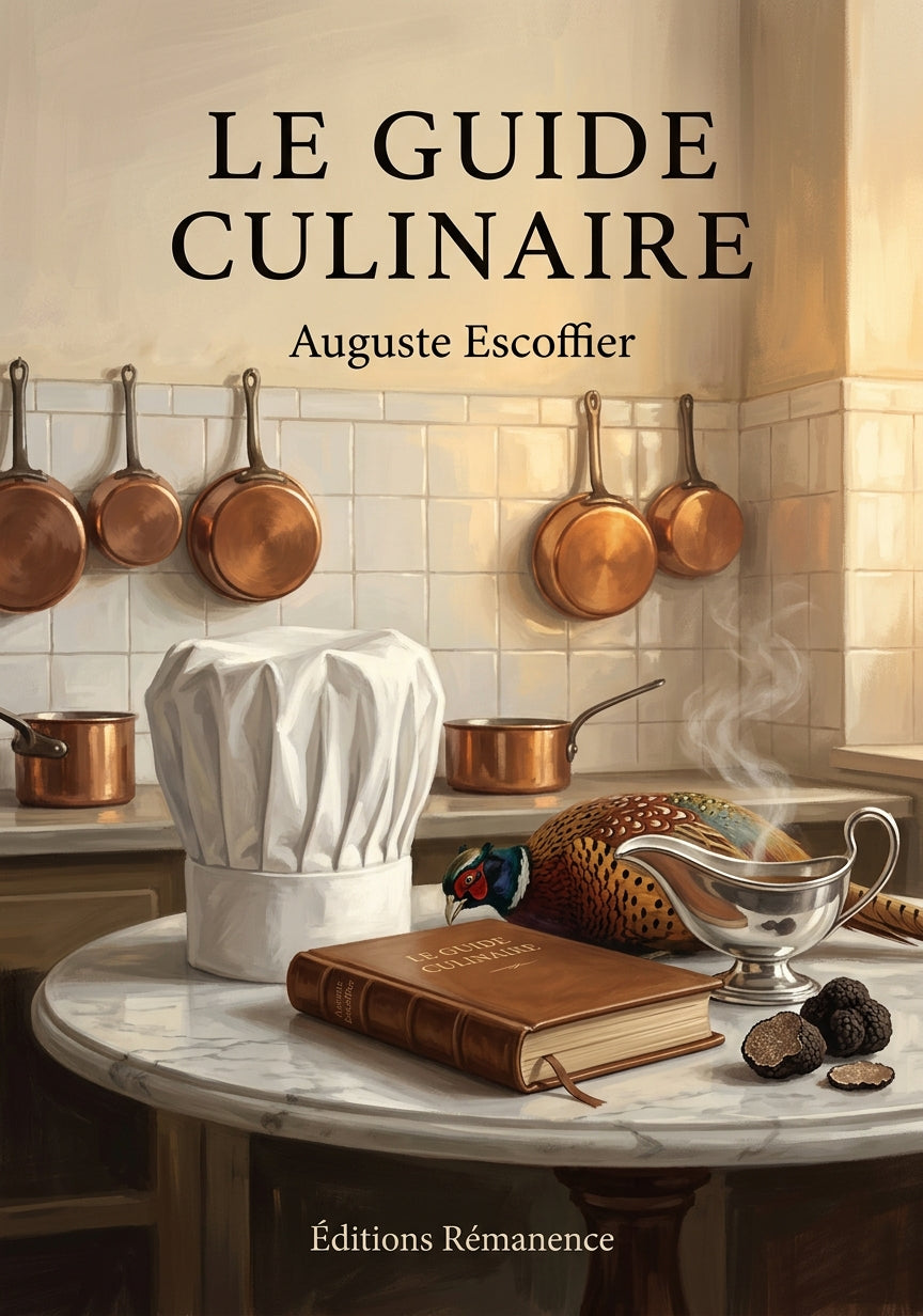 Livre Le guide culinaire par Auguste Escoffier - Couverture - Editions Remanence