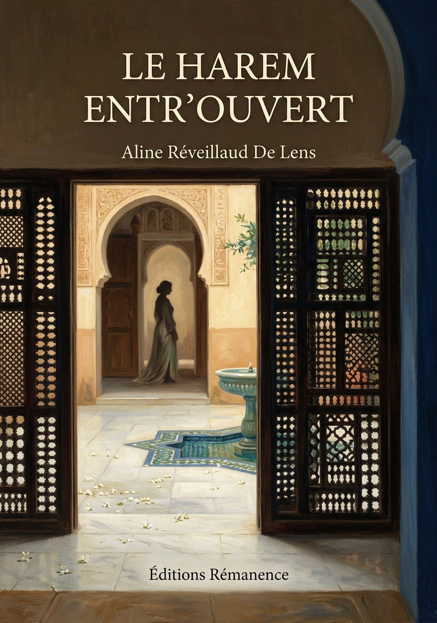 Livre Le Harem entr’ouvert par Aline Réveillaud De Lens - Couverture - Editions Remanence