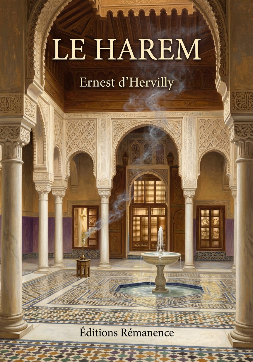 Livre Le Harem par Ernest d’Hervilly - Couverture - Editions Remanence