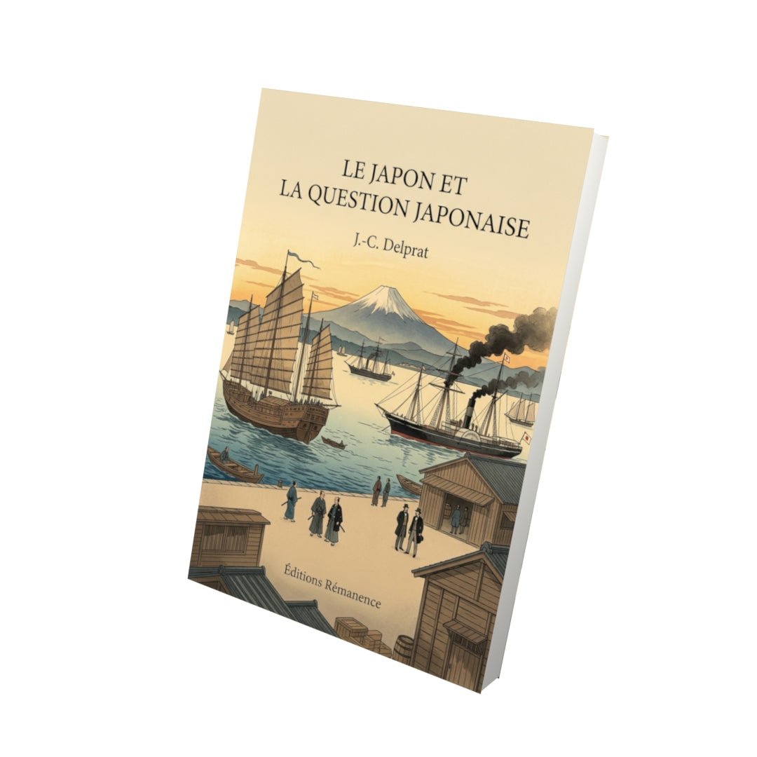 Livre Le Japon et la question japonaise par J.-C. Delprat - Vue 3D - Editions Remanence