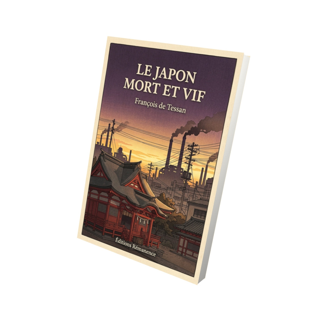 Livre Le Japon mort et vif par François de Tessan - Vue 3D - Editions Remanence