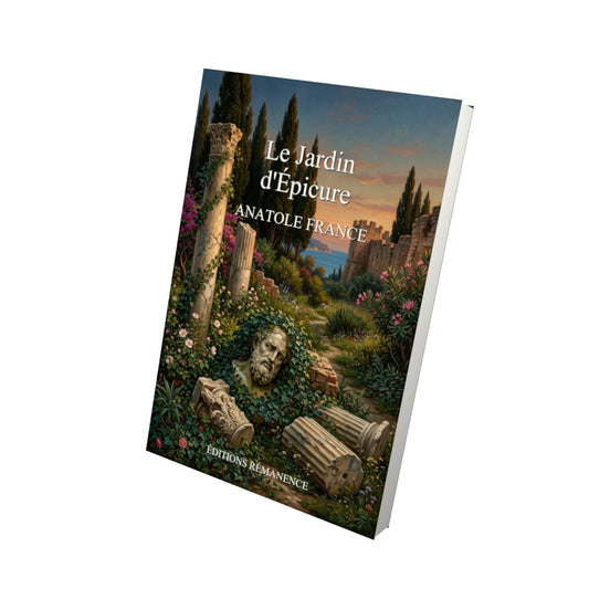Livre Le Jardin d'Épicure - Anatole France - Vue 3D - Editions Remanence