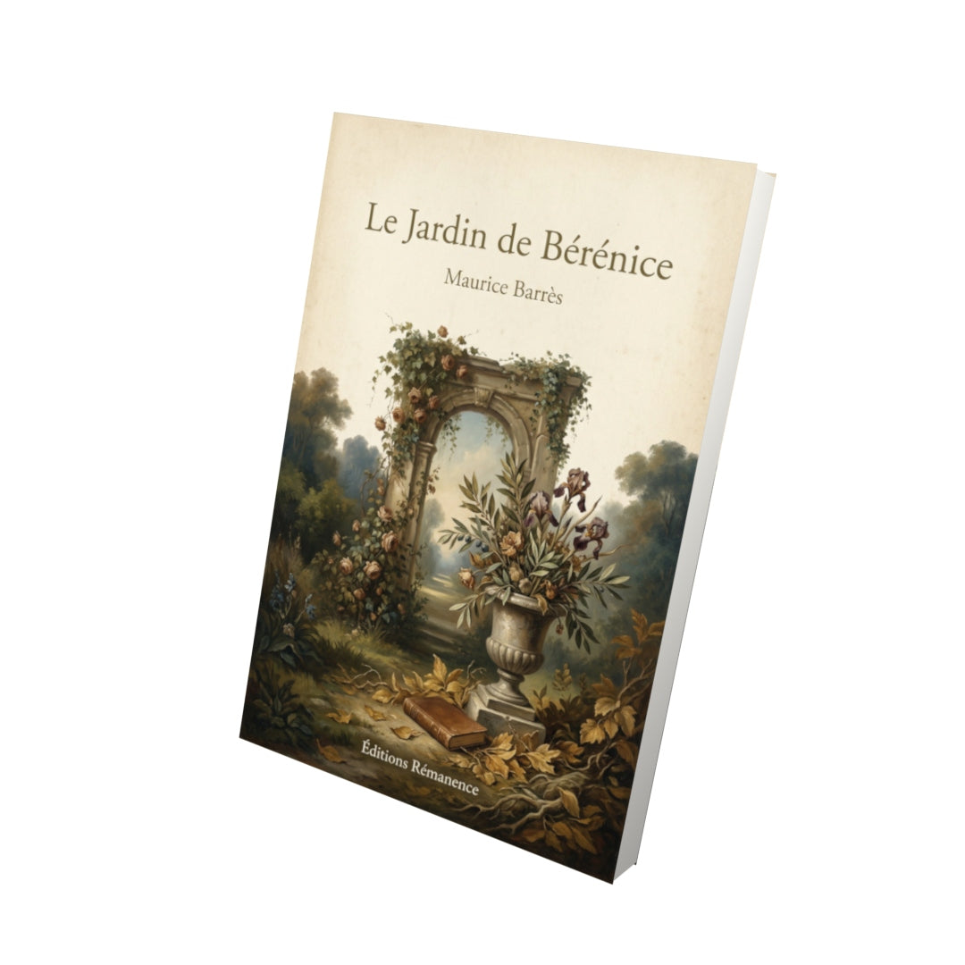 Livre Le Jardin de Bérénice – Maurice Barrès - Vue 3D - Editions Remanence