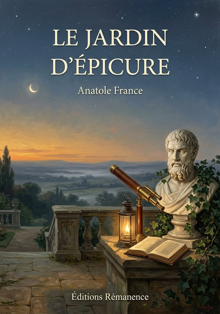 Livre Le Jardin d’Épicure par Anatole France - Couverture - Editions Remanence