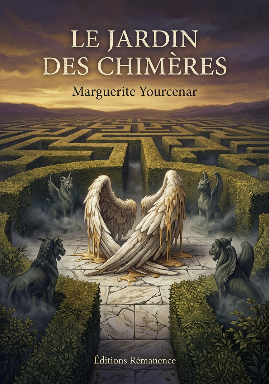 Livre Le Jardin des chimères par Marguerite Yourcenar - Couverture - Editions Remanence