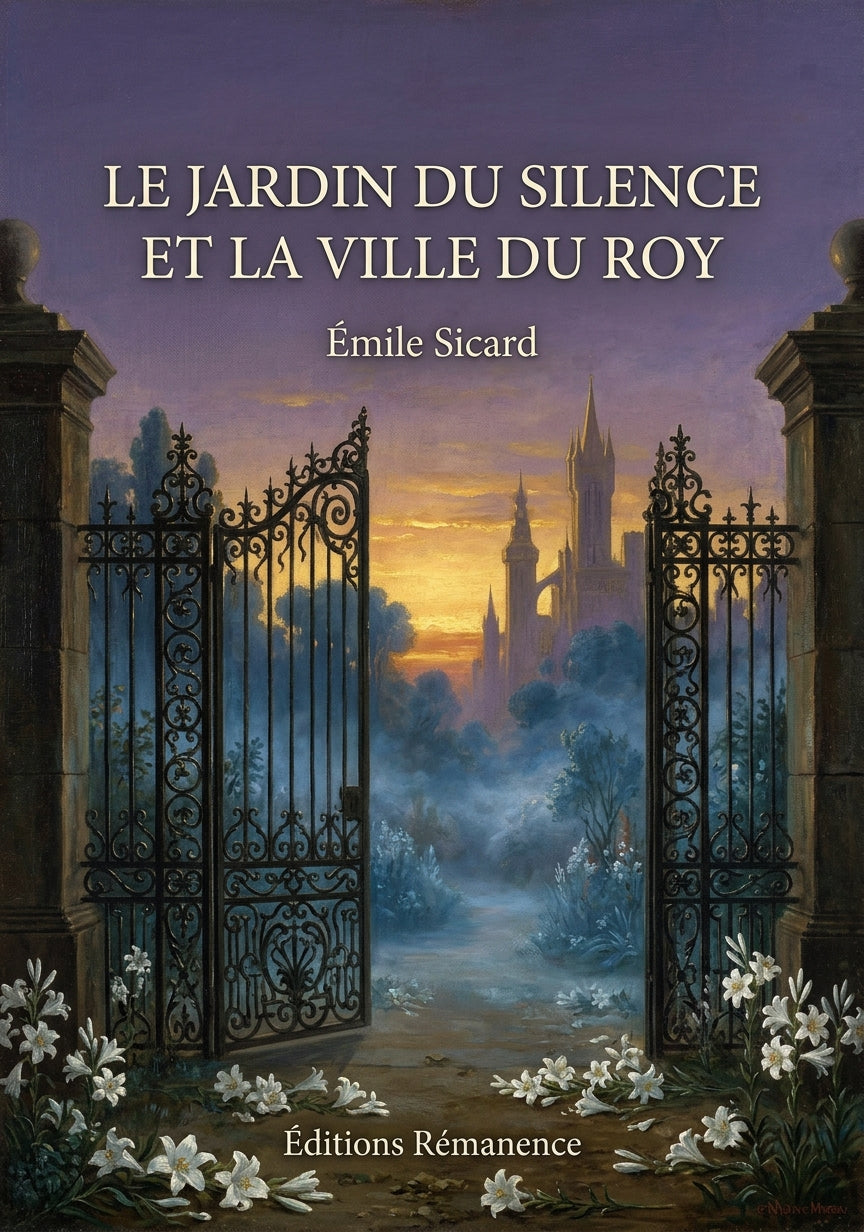 Livre Le Jardin du Silence et la Ville du Roy par Émile Sicard - Couverture - Editions Remanence