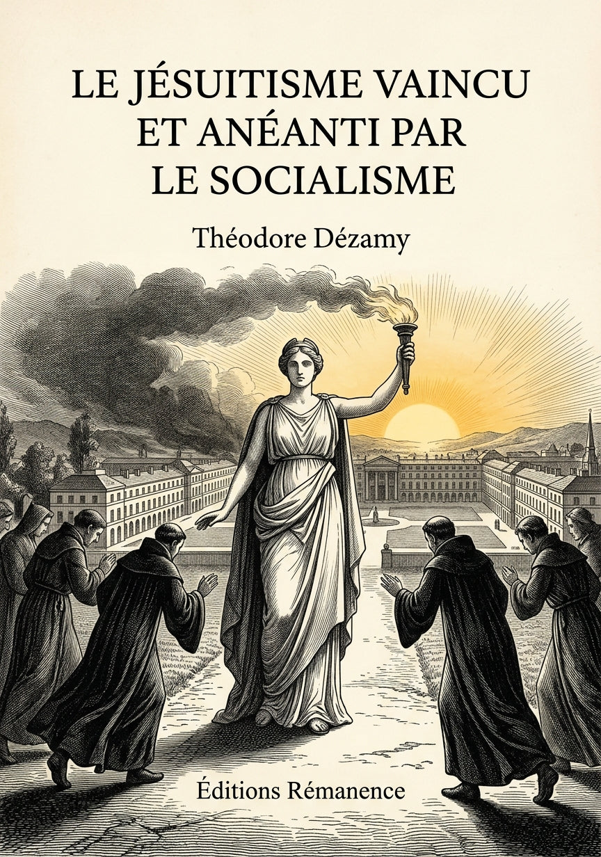 Livre Le Jésuitisme vaincu et anéanti par le socialisme par Théodore Dézamy - Couverture - Editions Remanence