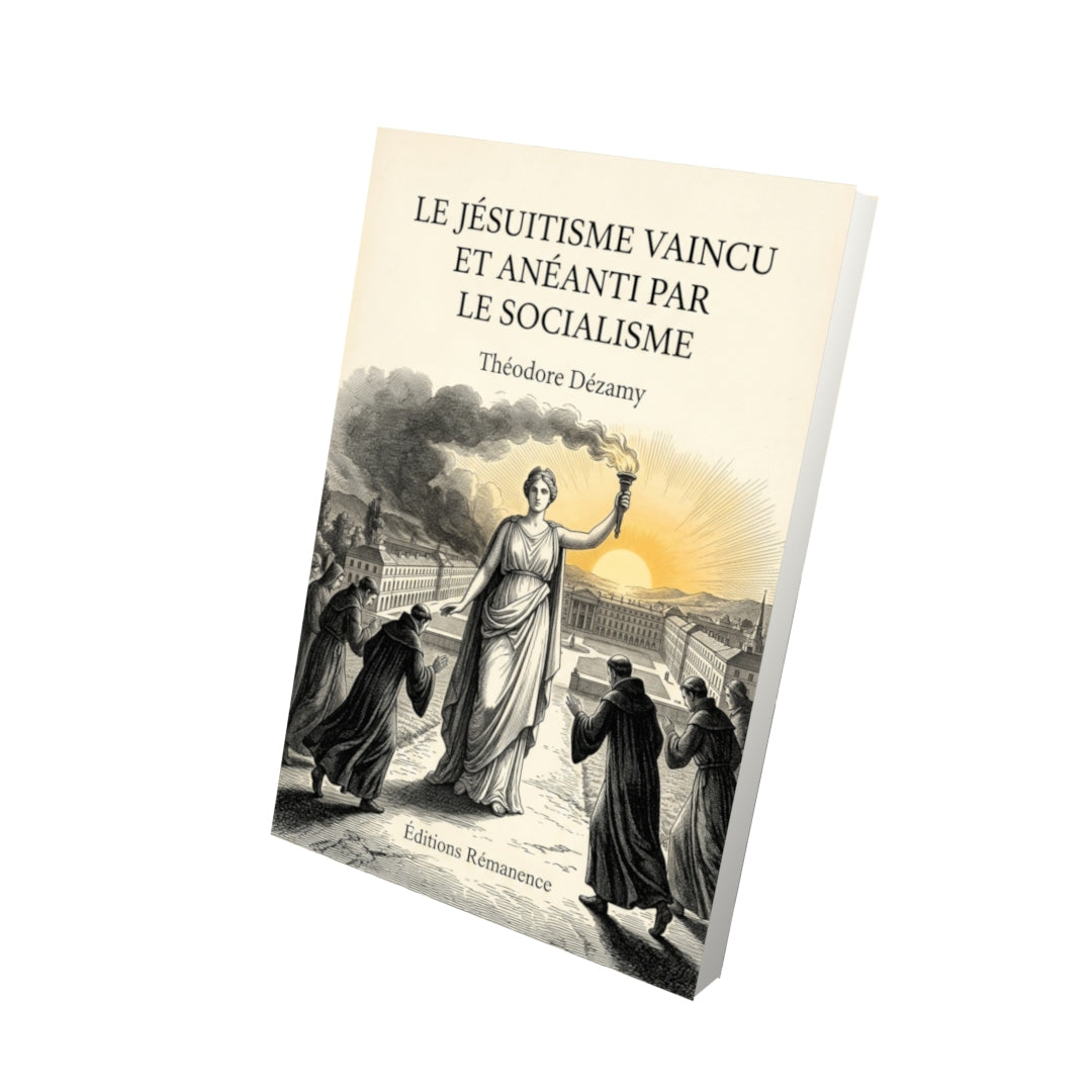 Livre Le Jésuitisme vaincu et anéanti par le socialisme par Théodore Dézamy - Vue 3D - Editions Remanence