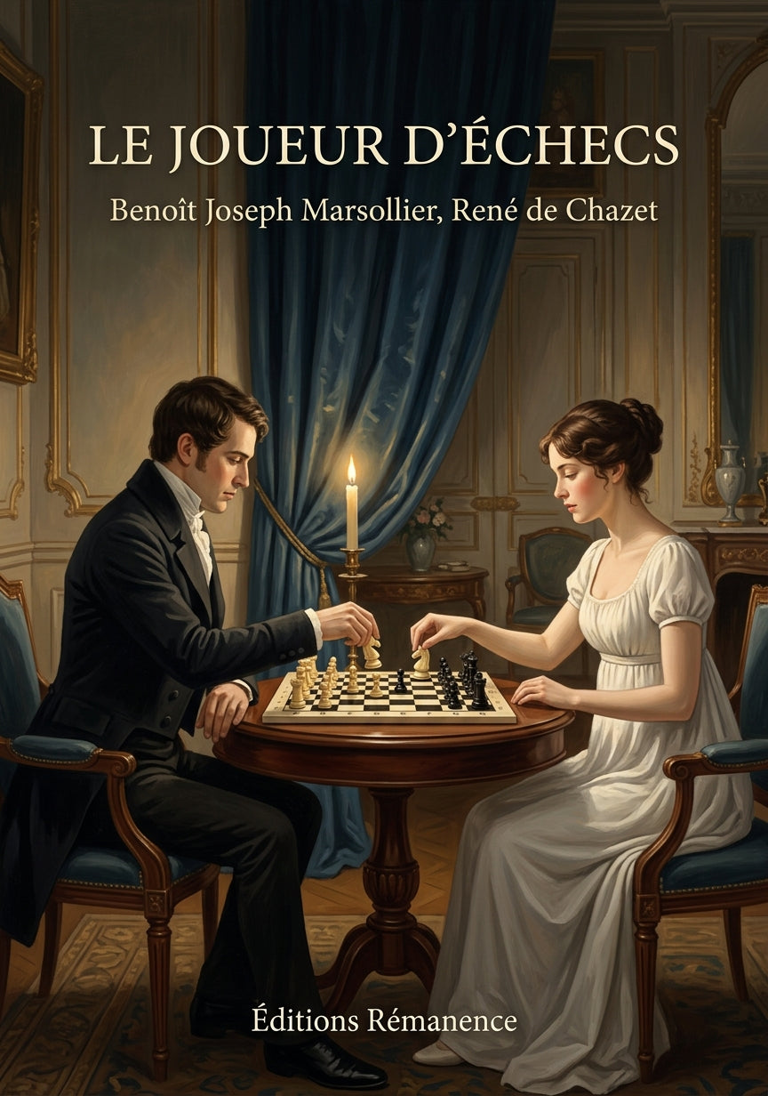 Livre Le Joueur d’échecs par Benoît Joseph Marsollier, René de Chazet - Couverture - Editions Remanence