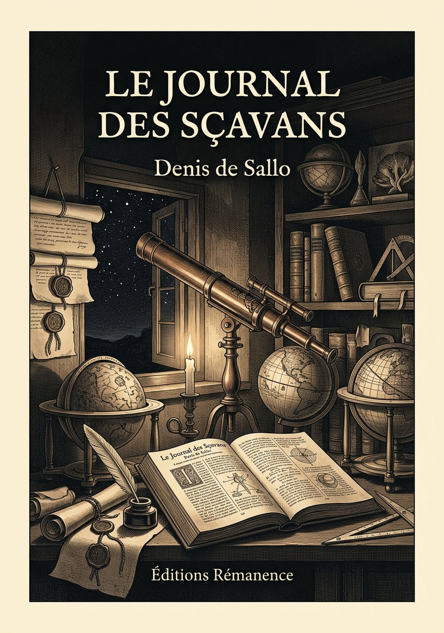 Livre Le Journal Des Sçavans par Denis de Sallo - Couverture - Editions Remanence