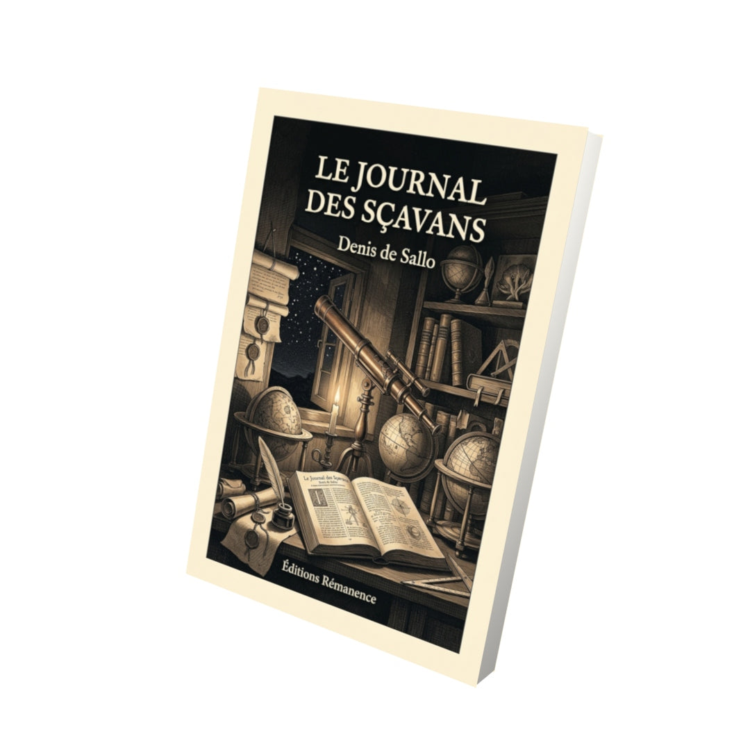 Livre Le Journal Des Sçavans par Denis de Sallo - Vue 3D - Editions Remanence