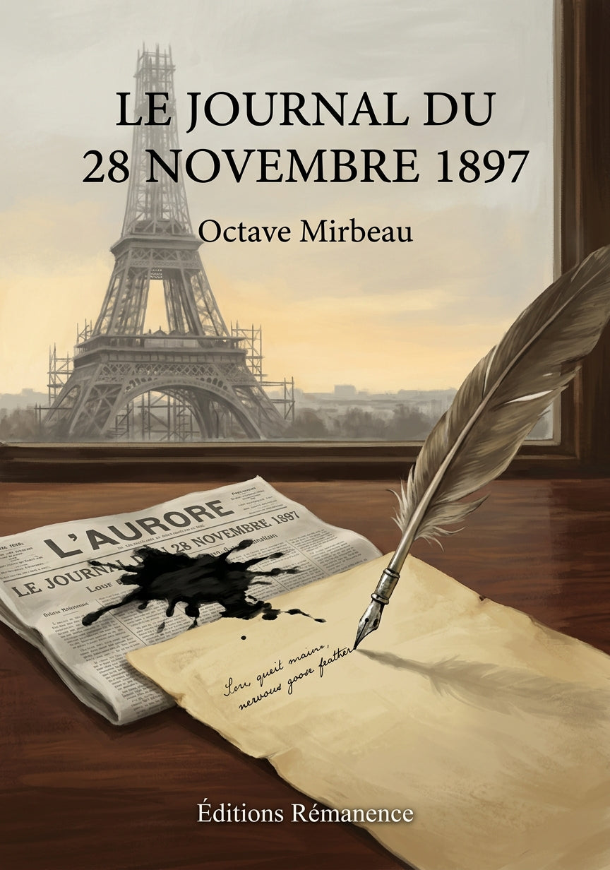 Livre Le Journal du 28 novembre 1897 par Octave Mirbeau - Couverture - Editions Remanence