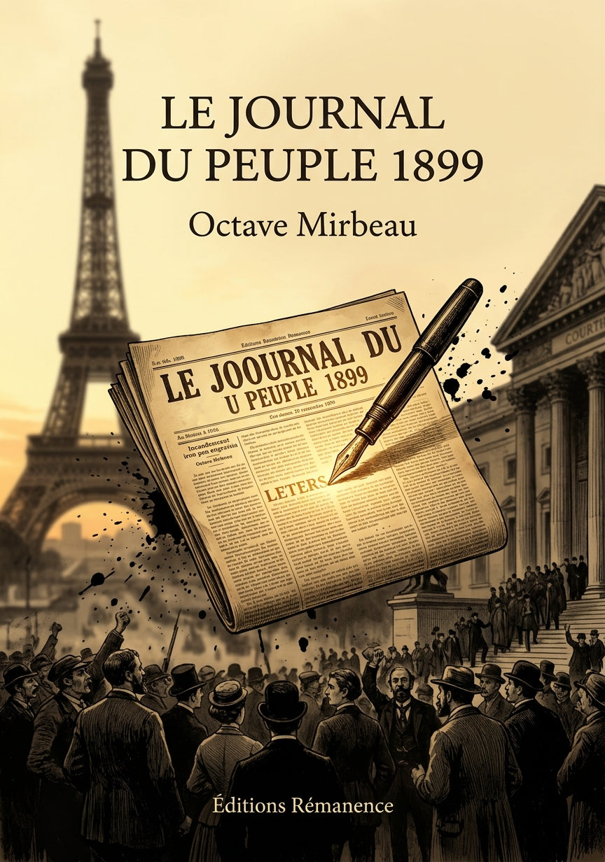 Livre Le Journal du peuple 1899 par Octave Mirbeau - Couverture - Editions Remanence