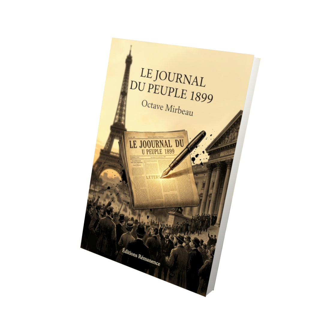 Livre Le Journal du peuple 1899 par Octave Mirbeau - Vue 3D - Editions Remanence