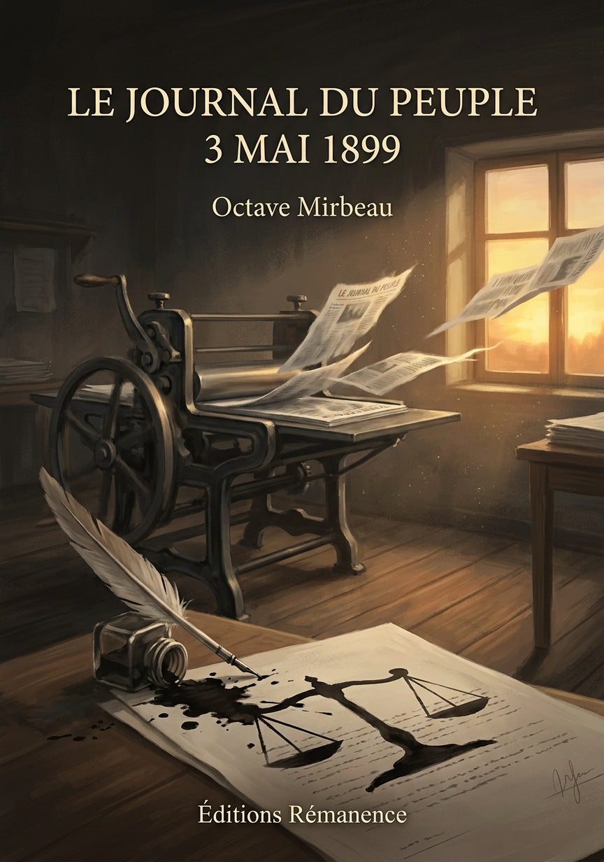 Livre Le Journal du peuple 3 mai 1899 par Octave Mirbeau - Couverture - Editions Remanence