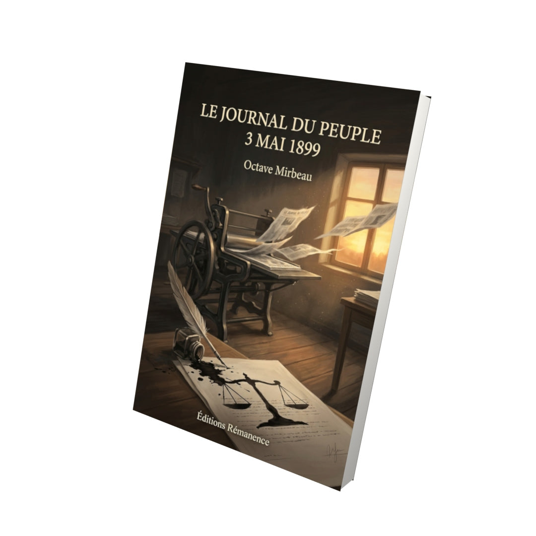 Livre Le Journal du peuple 3 mai 1899 par Octave Mirbeau - Vue 3D - Editions Remanence