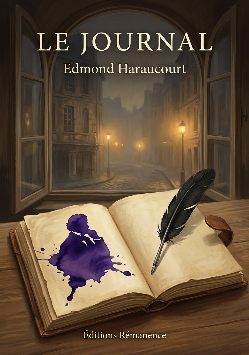 Livre Le Journal par Edmond Haraucourt - Couverture - Editions Remanence