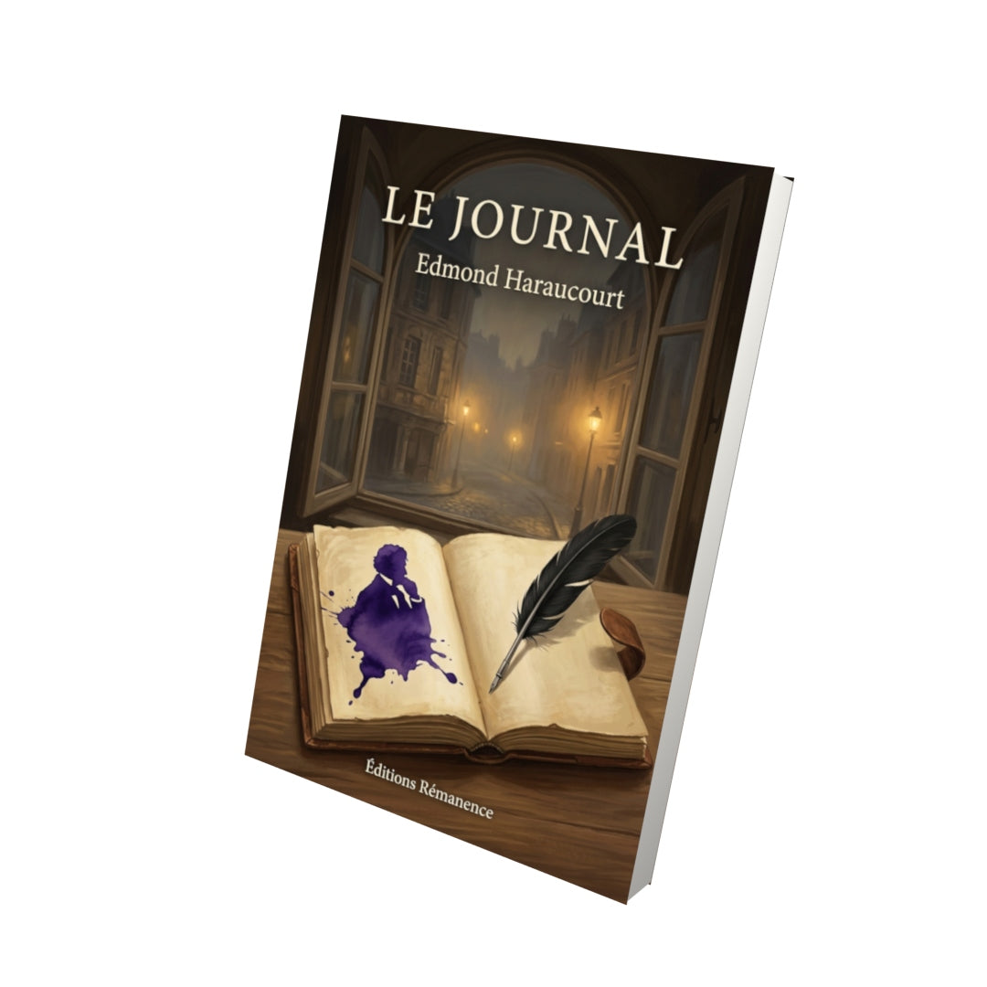 Livre Le Journal par Edmond Haraucourt - Vue 3D - Editions Remanence
