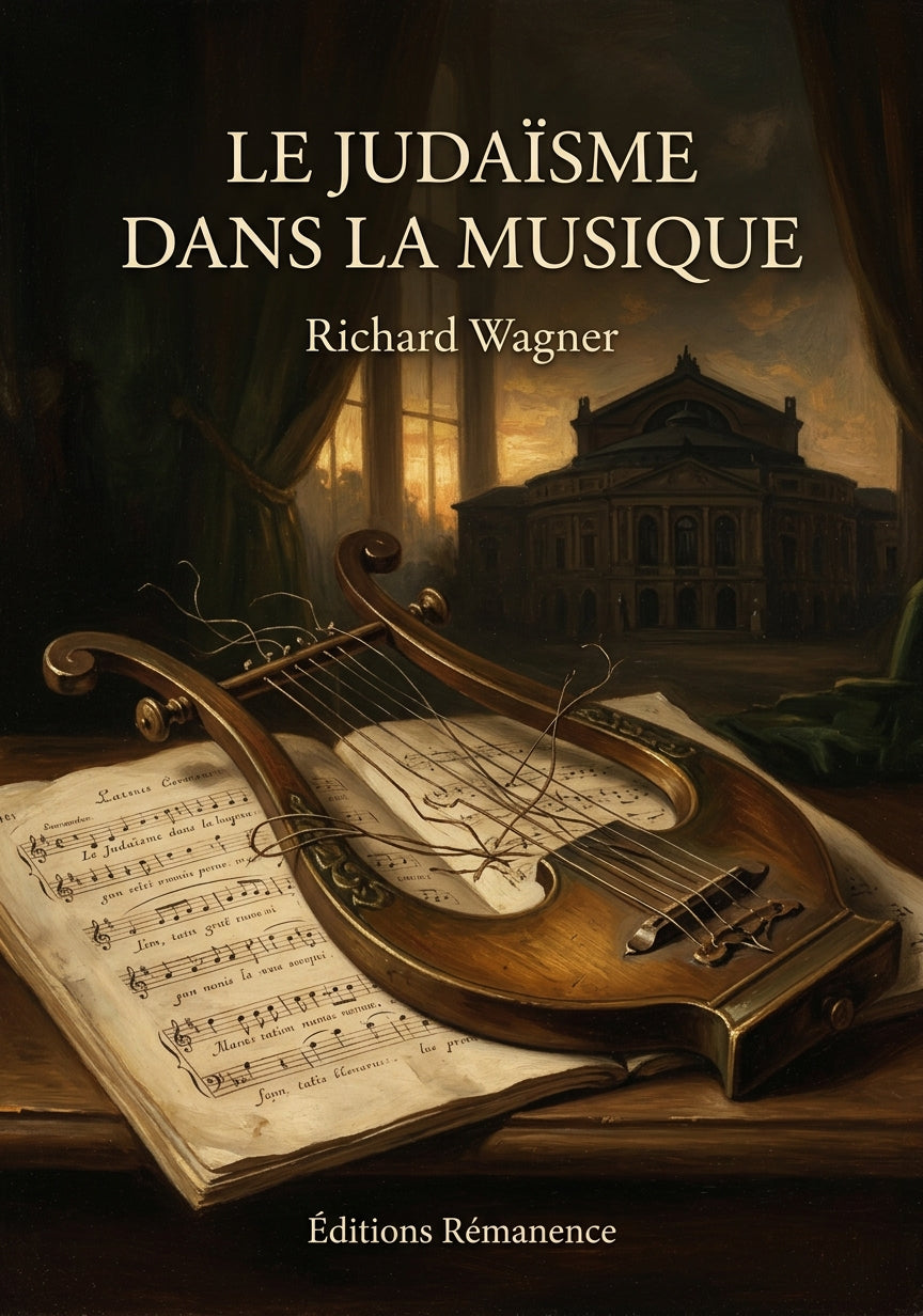Livre Le Judaïsme dans la musique par Richard Wagner - Couverture - Editions Remanence