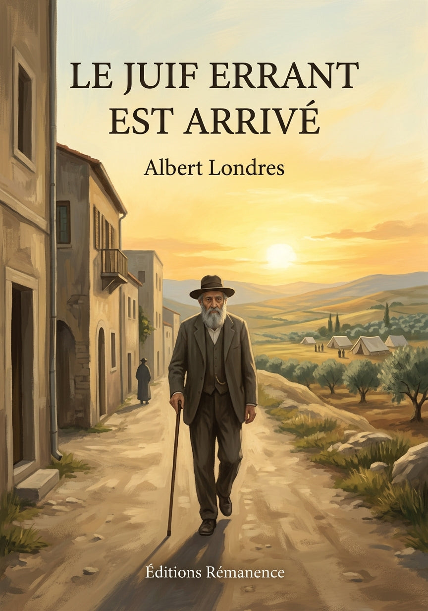 Livre Le Juif errant est arrivé par Albert Londres - Couverture - Editions Remanence