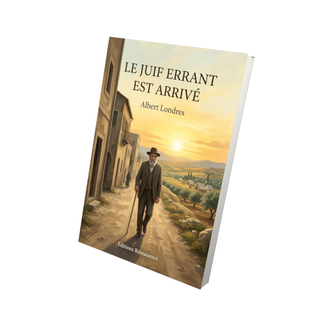 Livre Le Juif errant est arrivé par Albert Londres - Vue 3D - Editions Remanence