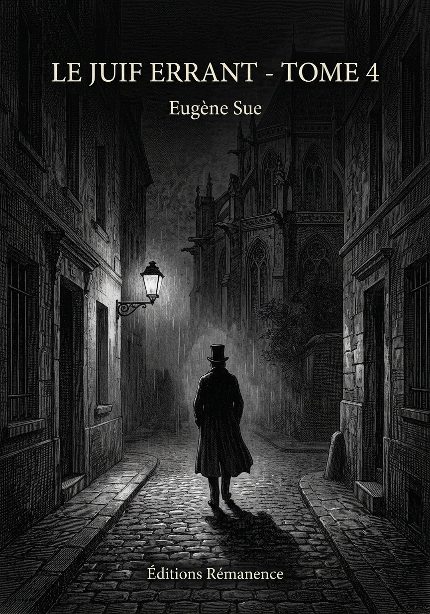 Livre Le Juif errant - Tome 4 par Eugène Sue - Couverture - Editions Remanence