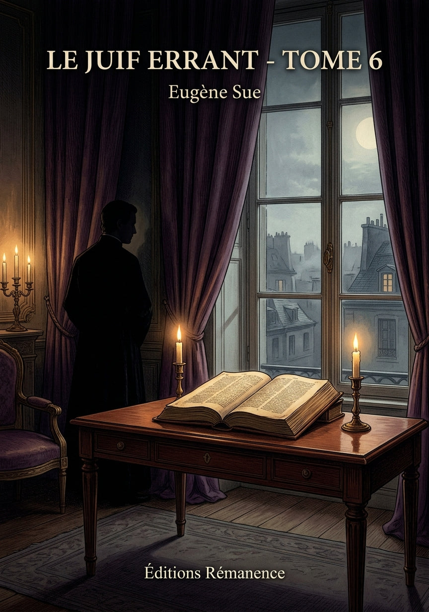 Livre Le Juif errant - Tome 6 par Eugène Sue - Couverture - Editions Remanence