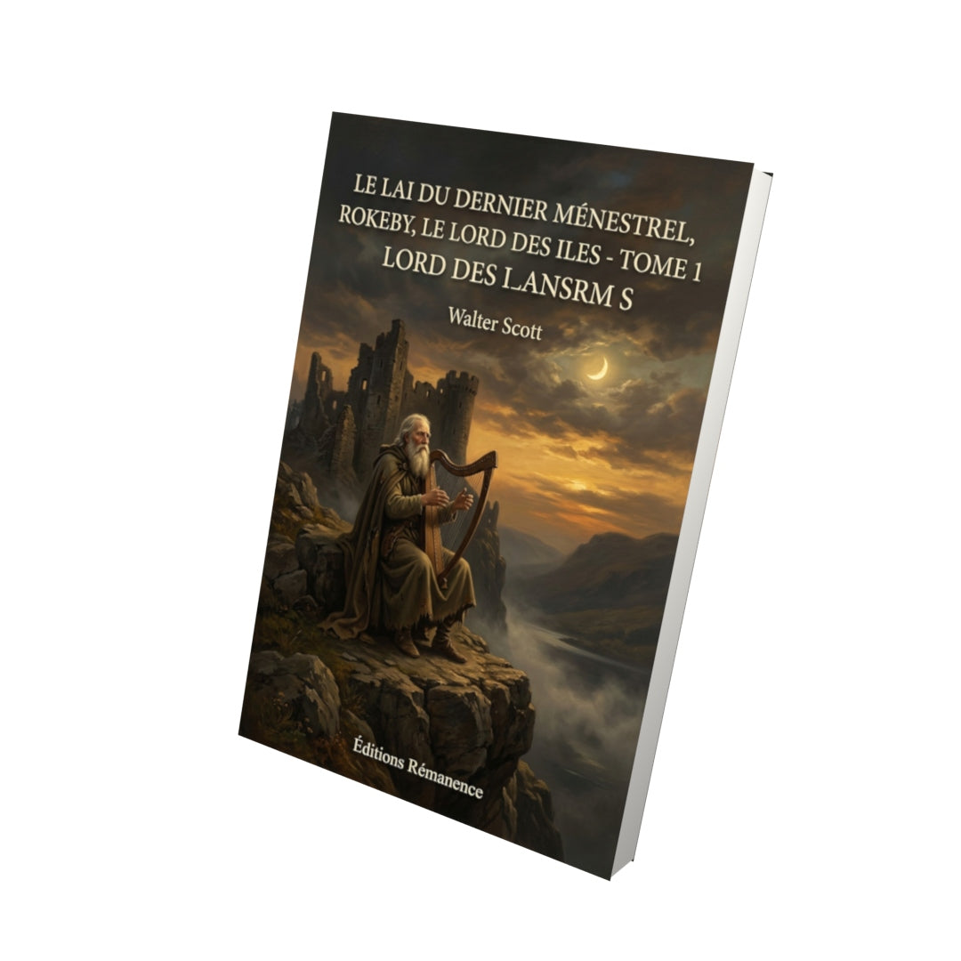 Livre Le Lai du dernier Ménestrel, Rokeby, Le lord des iles - Tome 1 par Walter Scott - Vue 3D - Editions Remanence