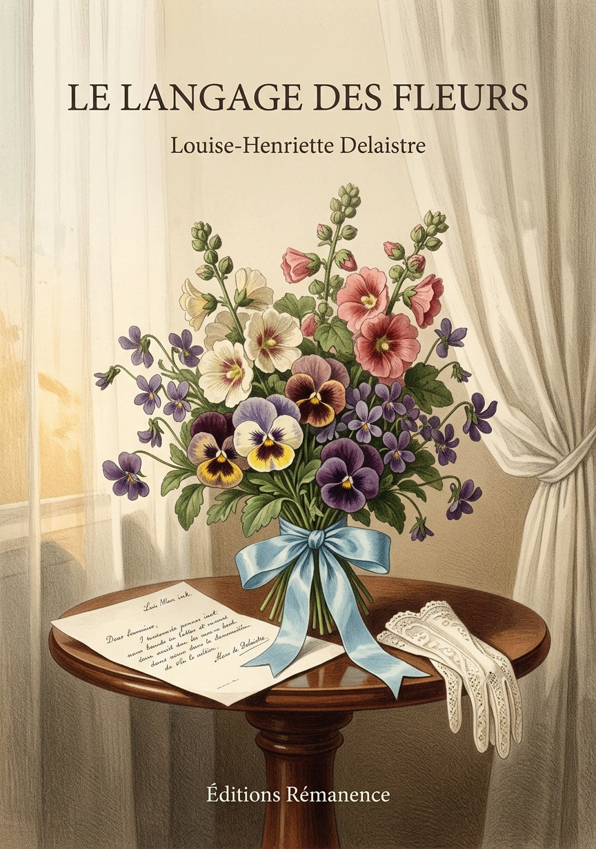Livre Le langage des fleurs par Louise-Henriette Delaistre - Couverture - Editions Remanence