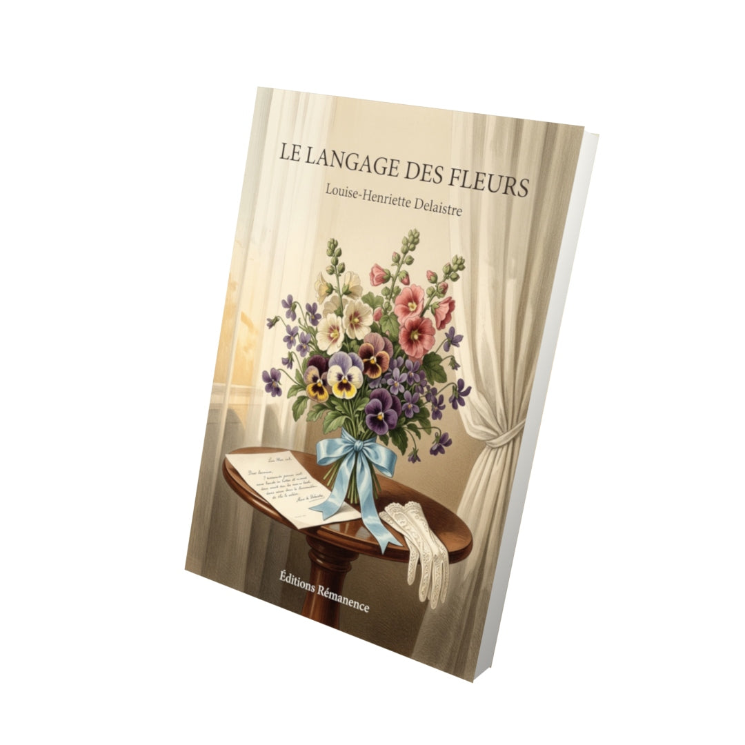 Livre Le langage des fleurs par Louise-Henriette Delaistre - Vue 3D - Editions Remanence