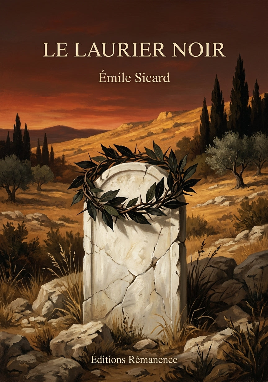 Livre Le Laurier Noir par Émile Sicard - Couverture - Editions Remanence