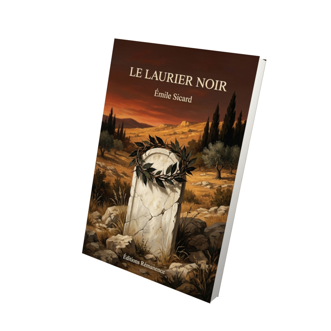 Livre Le Laurier Noir par Émile Sicard - Vue 3D - Editions Remanence