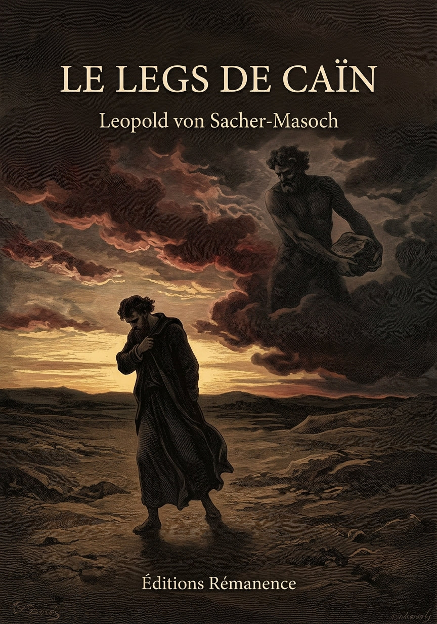 Livre Le Legs de Caïn par Leopold von Sacher-Masoch - Couverture - Editions Remanence