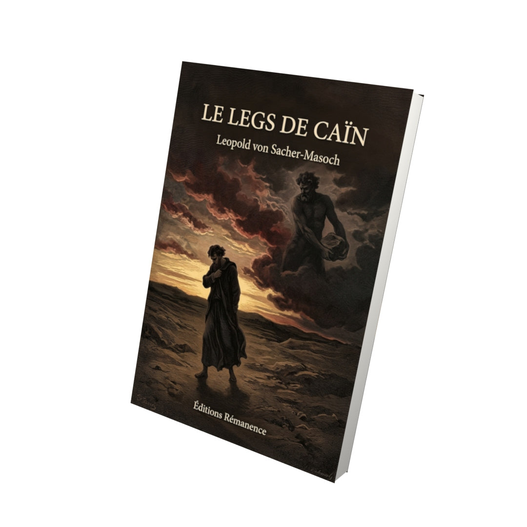Livre Le Legs de Caïn par Leopold von Sacher-Masoch - Vue 3D - Editions Remanence