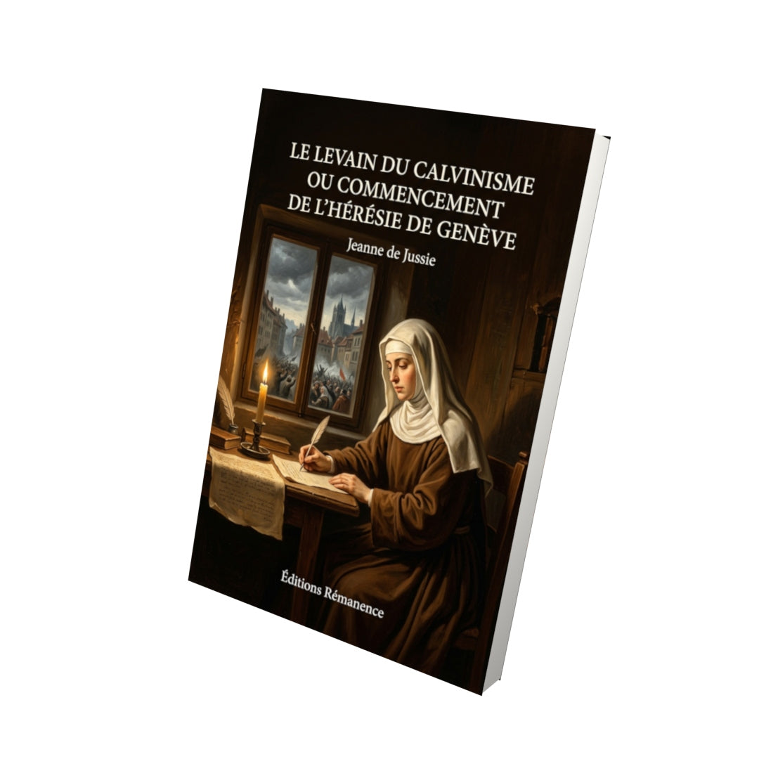 Livre Le Levain du calvinisme ou Commencement de l’hérésie de Genève par Jeanne de Jussie - Vue 3D - Editions Remanence