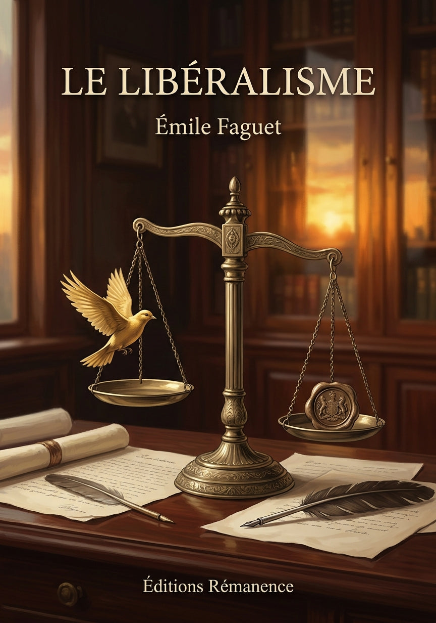 Livre Le Libéralisme par Émile Faguet - Couverture - Editions Remanence