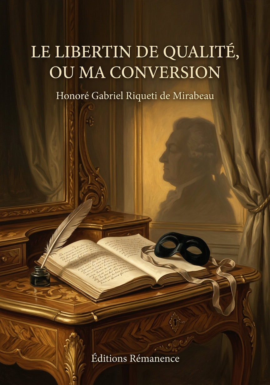 Livre Le Libertin de qualité, ou Ma Conversion par Honoré Gabriel Riqueti de Mirabeau - Couverture - Editions Remanence