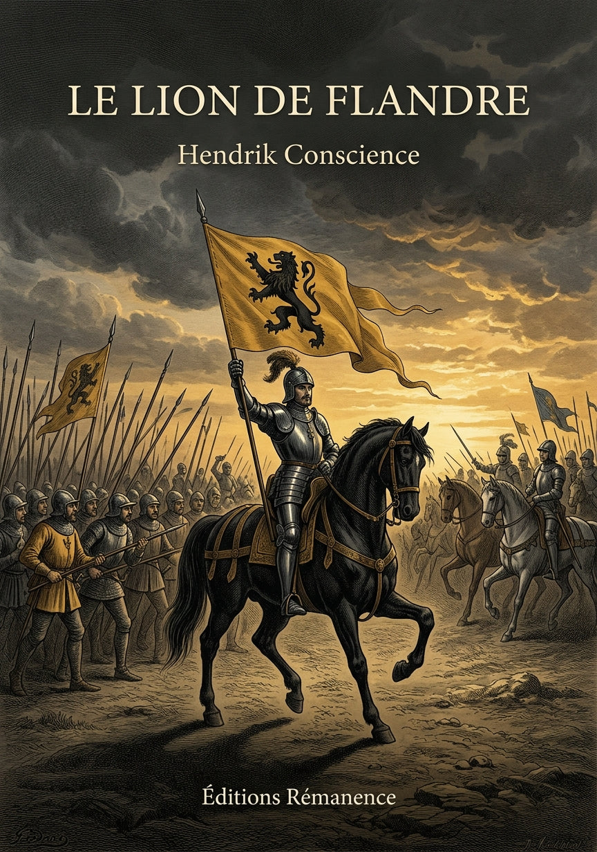 Livre Le Lion de Flandre par Hendrik Conscience - Couverture - Editions Remanence