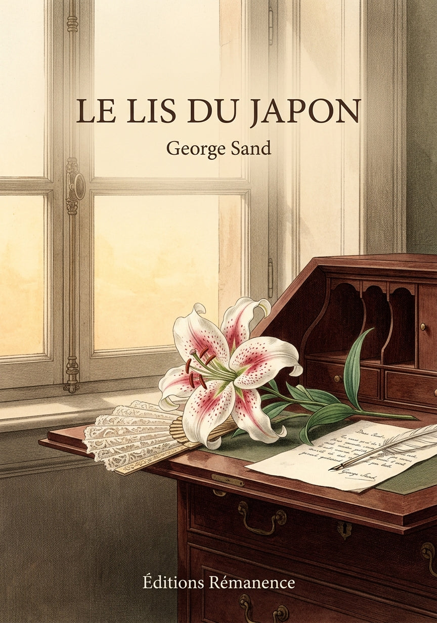 Livre Le Lis du Japon par George Sand - Couverture - Editions Remanence