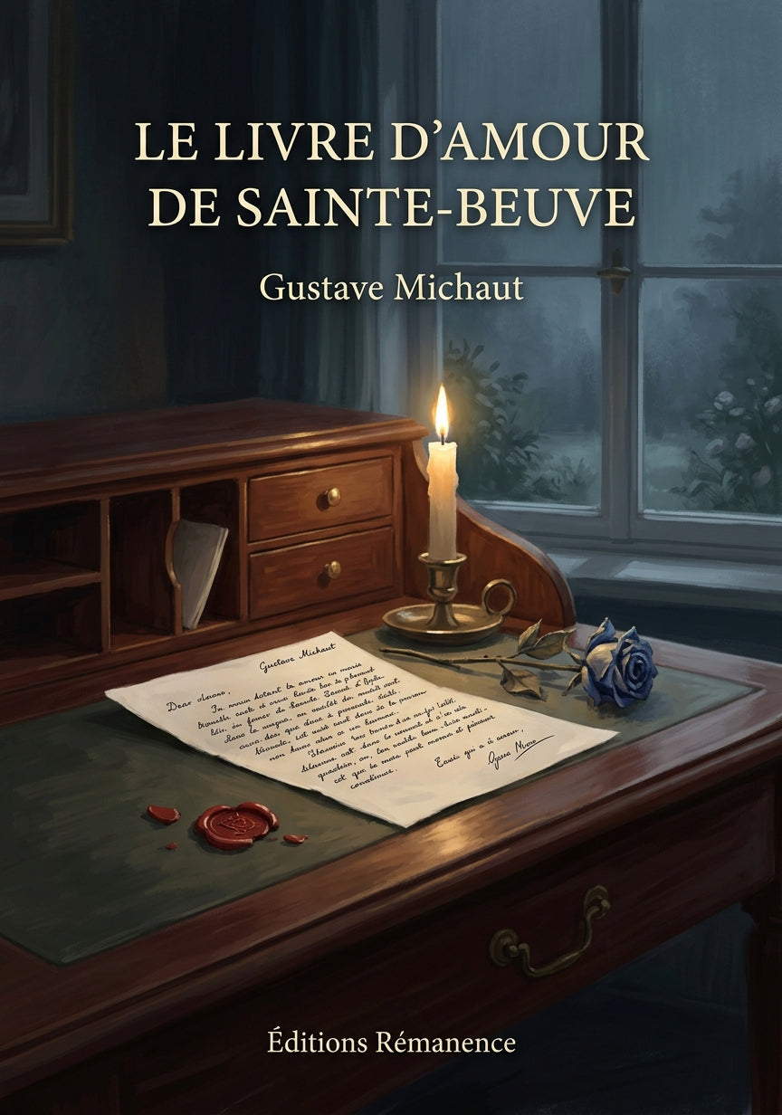 Livre Le Livre d’amour de Sainte-Beuve par Gustave Michaut - Couverture - Editions Remanence