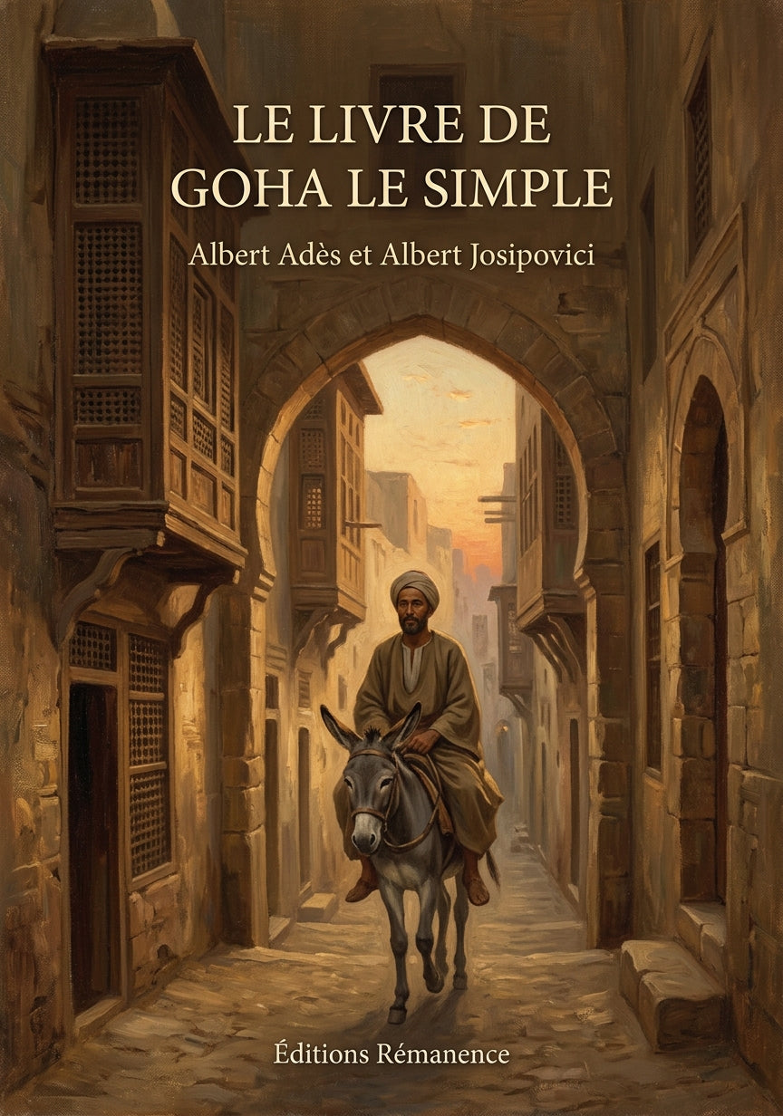 Livre Le Livre de Goha le Simple par Albert Adès et Albert Josipovici - Couverture - Editions Remanence