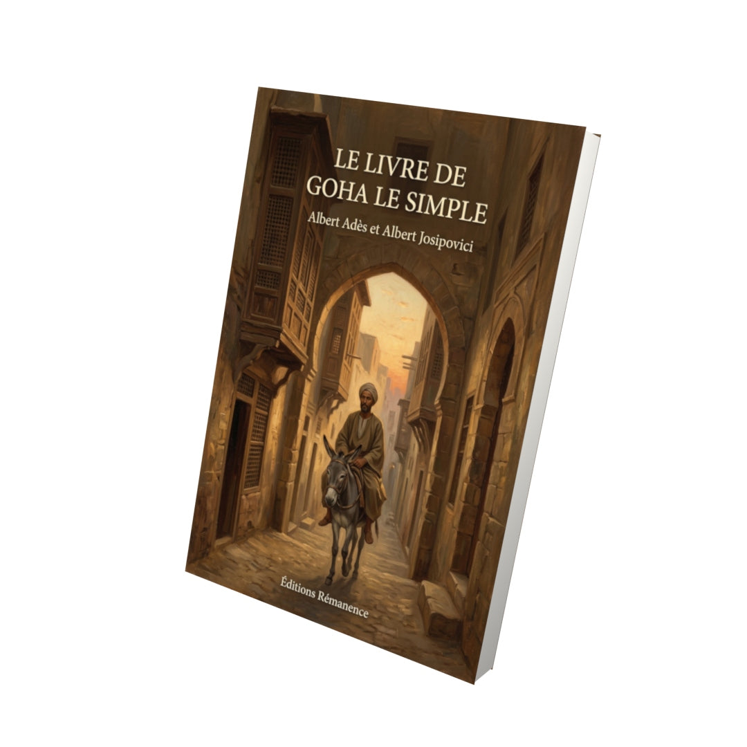 Livre Le Livre de Goha le Simple par Albert Adès et Albert Josipovici - Vue 3D - Editions Remanence