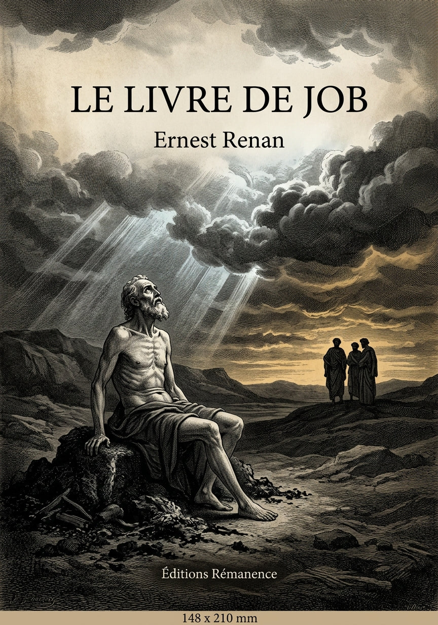 Livre Le Livre de Job par Ernest Renan - Couverture - Editions Remanence