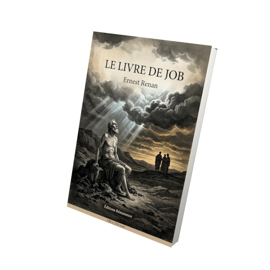 Livre Le Livre de Job par Ernest Renan - Vue 3D - Editions Remanence